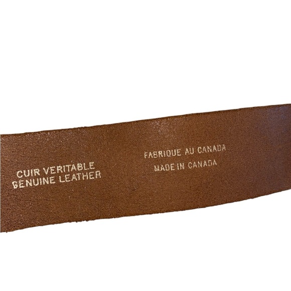 Y2K Great American Pewter Virgin Mary
Buckle & white crackle leather Belt - Picture 6 of 10